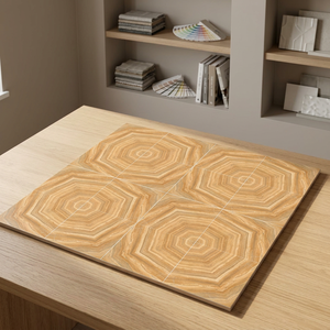 Azulejos de porcelana digitalizada esmaltada Vistaar Grey de 600x600 mm con acabado rústico de mármol para los mercados globales de azulejos, diseño Bookmatch. - Product Image 6