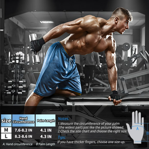 Guantes de Levantamiento de Pesas con Soporte para Muñeca, Transpirables, Antideslizantes, Protección Completa de la Palma, Cierre Magnético, Diseño de Medio Dedo para Gimnasio y Deportes - Product Image 5