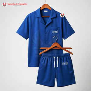 Ensemble de pyjama deux pièces pour femmes de la sororité Zeta Phi Beta, en satin doux, respirant, à séchage rapide, léger, tendance - Product Image 4