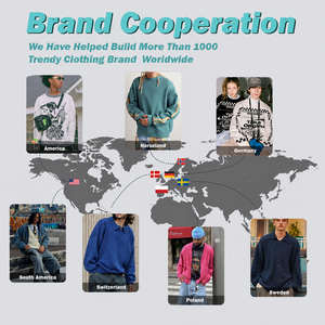 เสื้อคาร์ดิแกนผู้หญิงปักลายทางสีเขียวชมพู คอวี สไตล์พรีปปี้ แขนยาว ปิดซิป ผ้าถัก - Product Image 4