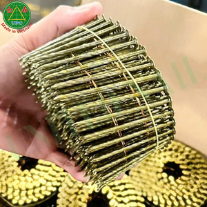 Industrial 1-1/4" X 0.083 Pallet Wire Coil <b>Nails</b> 14000pcs Zinc Yellow-Chromate Plated Screw/Ring/Smooth Shank Factory Price - Product Image 5