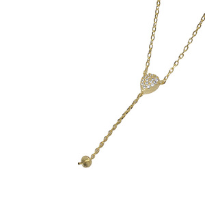 Collier en jade semi-fini fait main avec perles, chaîne goutte d'eau en argent S925, tendance, 3276, accessoire lâche - Product Image 5