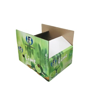 Boîte en carton d'emballage écologique et recyclable OEM avec impression de logo personnalisé pour légumes et fruits frais, fabriquée à partir de matériaux recyclés - Product Image 4