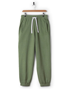 Nouveau pantalon sarouel décontracté pour femme, vert olive, taille mi-haute, respirant, longueur intégrale, couleur unie, taille élastique, en molleton, pour l'automne - Product Image 5