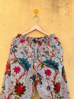 Ensemble de pyjama floral pour femmes Anjali Creations, 100% coton tissé, manches trois quarts, longueur intégrale, vêtements de nuit décontractés doux, col rabattu