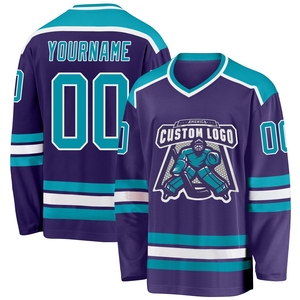 Jersey de Hockey 3D con Cuello de Encaje, Diseño de Santa Claus Navideño Verde Hierba Rojo-Blanco, Personalizado, de Alta Calidad, Venta al Por Mayor Directa de Fábrica - Product Image 3