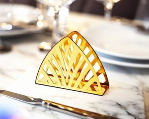 Elegant Metal Holder Decorative Dining Accessory Luxury Home Organiser Modern Gold Decor Minimalist <b>Table</b> Organiser Tissue stand - Product Image 3