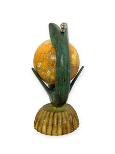 Globo Terráqueo Metálico de Lujo y Alta Calidad con Diseño Art Deco y Función Giratoria para Escritorio y Decoración de Estudio - Product Image 2