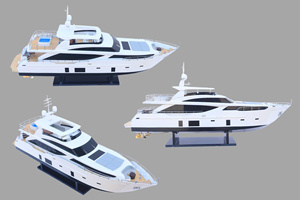 PRINCESS SUPERYACHTS 30M - Maqueta de Barco de Madera Hecha a Mano - Decoración para el Hogar, Regalo Hecho a Mano para Acción de Gracias - Product Image 6