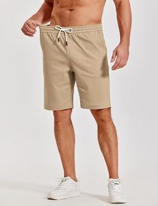 Pantalones Cortos Chino de Poliéster Premium para Hombre, Transpirables, Casuales, Elásticos, con Logotipo Frontal, para Verano y Golf - Product Image 1