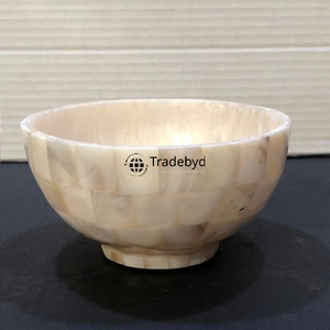 Cuenco Decorativo de Lujo Hecho a Mano con Incrustaciones de Madreperla, Adorno para el Hogar, Tradebyd - Product Image 2