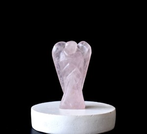 Figuras de Ángeles Talladas en Cuarzo Rosa de Primera Calidad al por Mayor, Gemas de Feng Shui para Sanación Metafísica y Decoración del Hogar - Product Image 5