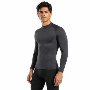 Custom Men <b>Skin</b>-Fit Compression Top High Quality Gym Workout <b>Base</b> <b>Layer</b> Moisture Wicking Performance Wear - Product Image 1