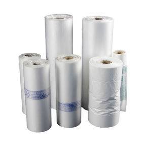 <b>clear</b> Hdpe Ldpe <b>Plastic</b> Flat <b>Bag</b> on Roll Supermarket <b>Bags</b> on Roll for Food Package - Product Image 1