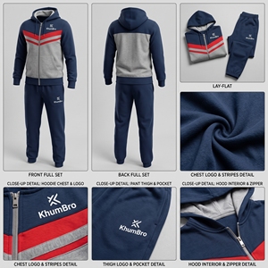 Ensemble survêtement molletonné léger personnalisé avec logo OEM pour femme, taille élastique oversize, streetwear uni, ensemble 2-en-1 sweat à capuche et pantalon de jogging - Product Image 2