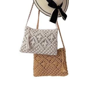 Lujo hecho a mano macramé señoras bolso moderno bohemio macramé ganchillo bolso al por mayor de La India - Product Image 4