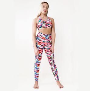 Última Colección de Conjuntos de Yoga para Mujer de Alta Calidad, Color Liso Teñido, Spandex/Poliéster, Transpirable, Ligero y Personalizable - Product Image 1