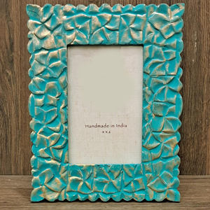 Marco de Fotos de Madera Hecho a Mano Estilo Antiguo, Decoración Rústica Vintage para el Hogar, Oficina, Mesa o Estante, Aspecto Clásico, Arte Premium - Product Image 4