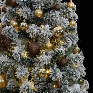 Sapin de Noël Artificiel Articulé avec 300 LED et Ensemble de Boules 210 cm pour une Décoration Festive - Product Image 2