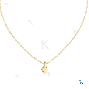 Lab Grown Diamond 1.00 CT Brilliant Cut Solitaire <b>Pendant</b> Necklace 14K/18K <b>Solid</b> <b>Gold</b> Women's Wedding Party Jewelry Factory - Product Image 6