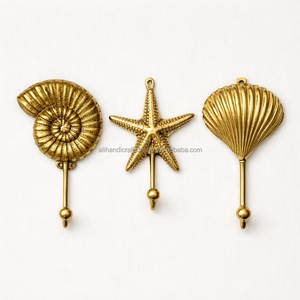 Gancho de pared de latón con diseño de pez, gancho decorativo para colgar en el hogar, diseño de criatura marina, estilo tradicional, montaje en pared, 1 unidad - Product Image 5