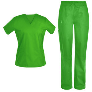 Conjunto de Uniformes Médicos Unisex Color Naranja para Enfermería, Suaves, Elásticos y Cómodos, Blusa y Pantalones para Hospital - Product Image 3