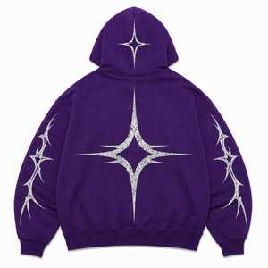 Sweat à capuche tendance pour homme en polyester/coton de haute qualité, avec blocs de couleur, broderie, poche avant, grande taille, décontracté et à la mode pour l'hiver - Product Image 2