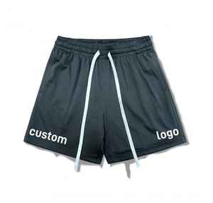 Shorts de sport pour hommes en maille 100% polyester, double couche, vierges pour sublimation, avec entrejambe de 5 pouces, pour le basketball et le streetwear, personnalisables - Product Image 1