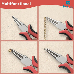 2 Pcs Professional Jewelry <b>Pliers</b> <b>Set</b> Round Nose & Flat Nose Wire Bending Shaping Tools Ergonomic Rubber Grip for Crafting - Product Image 6