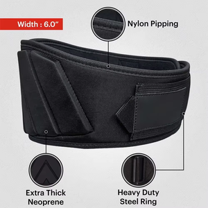 <b>Men</b> Women Contoured Core Neoprene Weightlifting <b>Belt</b> Abdominal Support Fitness <b>Belt</b> - Product Image 2