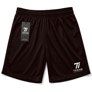 Shorts d'entraînement de football pour hommes, taille élastique, séchage rapide, couleur unie, shorts de sport performants - Product Image 4