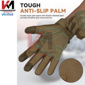 Guantes de Paintball de Alta Calidad, Anti-Impacto, Refuerzo en la Palma, Protección en los Nudillos, Malla Transpirable en la Parte Posterior, Tácticos para Exteriores - Product Image 3