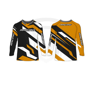 Maillot de motocross personnalisé, imprimé, respirant, coupe-vent, confortable, anti-UV, séchage rapide, vêtements de sport unisexes pour la course - Product Image 1