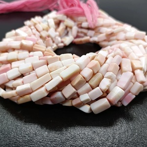 ลูกปัดพลอยโอปอลสีชมพูธรรมชาติทรงสี่เหลี่ยมขัดเงา สีชมพูอ่อน สำหรับทำเครื่องประดับ งานฝีมือ DIY ขายส่งจำนวนมาก - Product Image 3