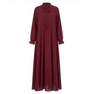 Abaya Confortable pour Femmes à Prix de Gros, Nouvelle Conception Personnalisée, Robe Abaya Islamique Modeste pour Dames, Vêtements de Mode - Product Image 1