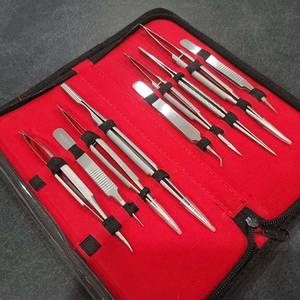 9 Pcs Orthopedic Micro Surgical Kit Scissors Forceps Needle Holder <b>Driver</b> Instruments <b>Set</b> Precision Surgery Tools Professional - Product Image 5