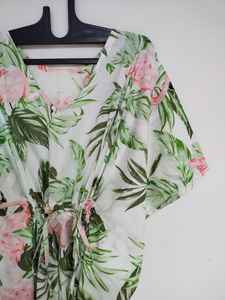 Robe kaftan en coton indien faite à la main, légère, style kimono, idéale pour la plage - Product Image 3