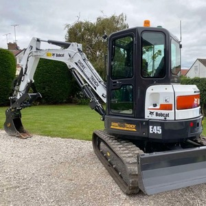 High performance Bobcaatt E45 compact excavator engineered for powerful digging enhanced <b>stability</b> and excellent fuel efficiency - Product Image 4