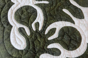 Colcha de Algodón con Apliques de Fruta del Pan, Diseño Botánico Hawaiano Personalizado, para Cama Queen/King, Acolchado a Mano, Ropa de Cama Estilo Retiro Isleño - Product Image 4