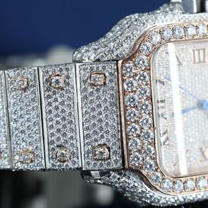 Reloj Automático de Lujo para Hombre, Cuadrado, con Diamantes, Correa de Acero Inoxidable de 16 mm, Precio de Fábrica - Product Image 5