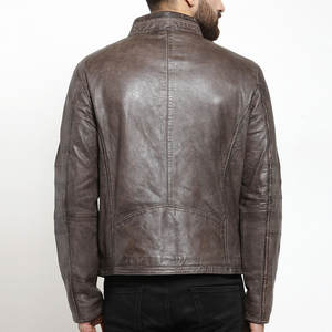 Chaqueta de Cuero para Hombre de Primera Calidad, Precios Bajos, Tela Cómoda, Estilo Moderno, Chaqueta de Cuero para Motociclista, Venta Directa de Fábrica - Product Image 3