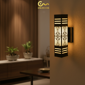 Lámpara de Pared LED de Estilo Japonés CM Decor, de Acero/Inoxidable, para Interiores y Exteriores, Impermeable, para el Hogar, Pasillo, Escalera - Product Image 4