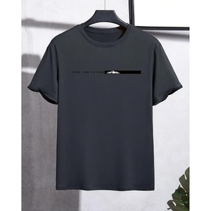 Camiseta informal de manga corta con bloques de color para hombre, cuello redondo, ligera, para verano - Product Image 5