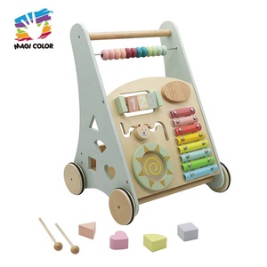 High Quality Activity Sensory <strong>Push</strong> <strong>Along</strong> <strong>Wooden</strong> Baby Learning <strong>Walker</strong> W08J001G-2 - Product Image 6