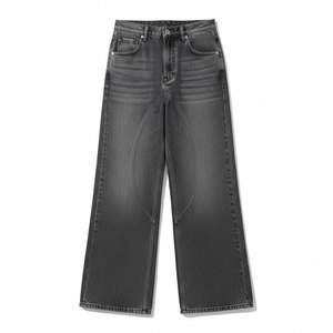 Vaqueros holgados para mujer, diseño personalizado, servicio OEM, denim de pierna ancha y corte relajado, ideales para uso casual y marcas privadas - Product Image 2