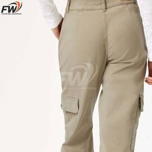 กางเกงคาร์โก้ขายส่ง แบบกำหนดเองได้ ยอดนิยม สไตล์ฮิต มีกระเป๋า เอวสูง ระบายอากาศได้ดี ผลิตจากผ้าฝ้าย สำหรับผู้ชาย - Product Image 5