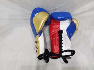 Gants de boxe MMA de style mexicain professionnels, gants de combat en cuir de vache véritable à lacets pour l'entraînement et le sparring de kickboxing - Product Image 3