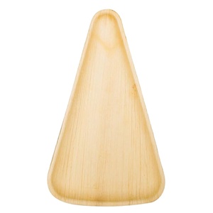 Vaisselle écologique Areca Leaf Assiettes à pizza jetables compostables Plats de service Plusieurs tailles et logo personnalisé Sans produits chimiques - Product Image 1