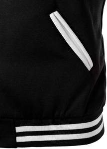 ผู้ผลิต OEM เสื้อแจ็คเก็ตวาร์ซิตี้ ผสมขนสัตว์และแขนเสื้อทำจาก PU รับผลิตแบรนด์ตามสั่ง สำหรับผู้ซื้อแฟชั่นขายส่งระดับโลก - Product Image 5