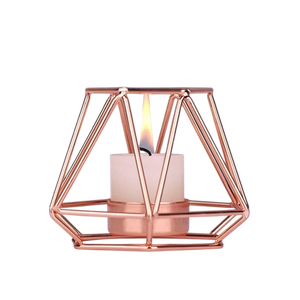 Copper <b>Tea</b> Light Holder Heat Resistant Metal Candle <b>Stand</b> for Home Decoration Metal Glass Votives Candle Holder - Product Image 1